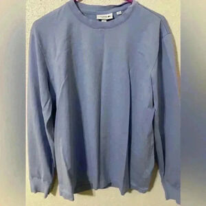 Lacoste Mens Light Purple Regular Fit Long Sleeve Pullover T-Shirt Size Large